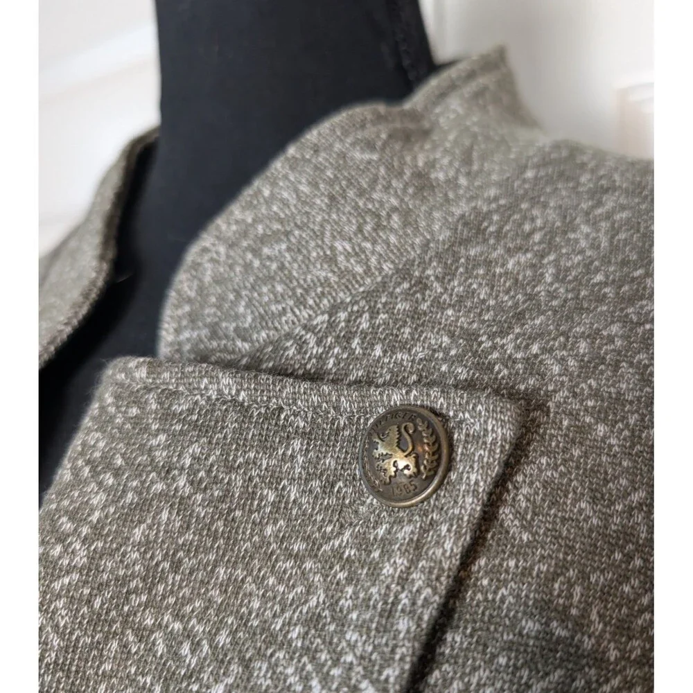 NWOT Tommy Hilfiger Size XXL Military Band Style Jacket Open Front Metal Buttons